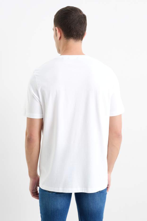 Men - Multipack of 3 - T-shirt - regular fit - white