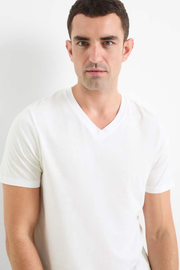 Herren - Multipack 2er - T-Shirt  - weiss