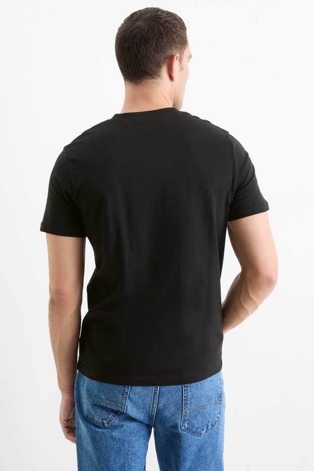 Heren - Set van 2 - T-shirt - zwart