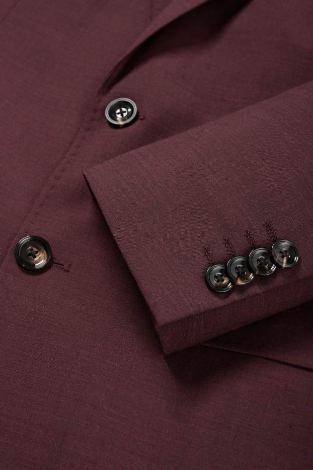 Herren - Baukasten-Sakko - Regular Fit - Flex - 4 Way Stretch - bordeaux