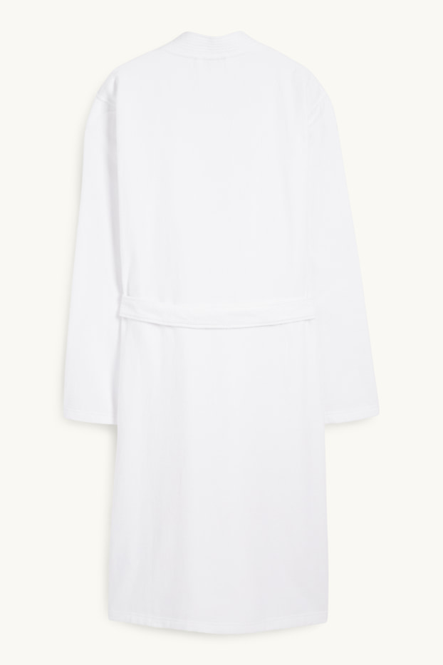 Heren - Badstof badjas - wit