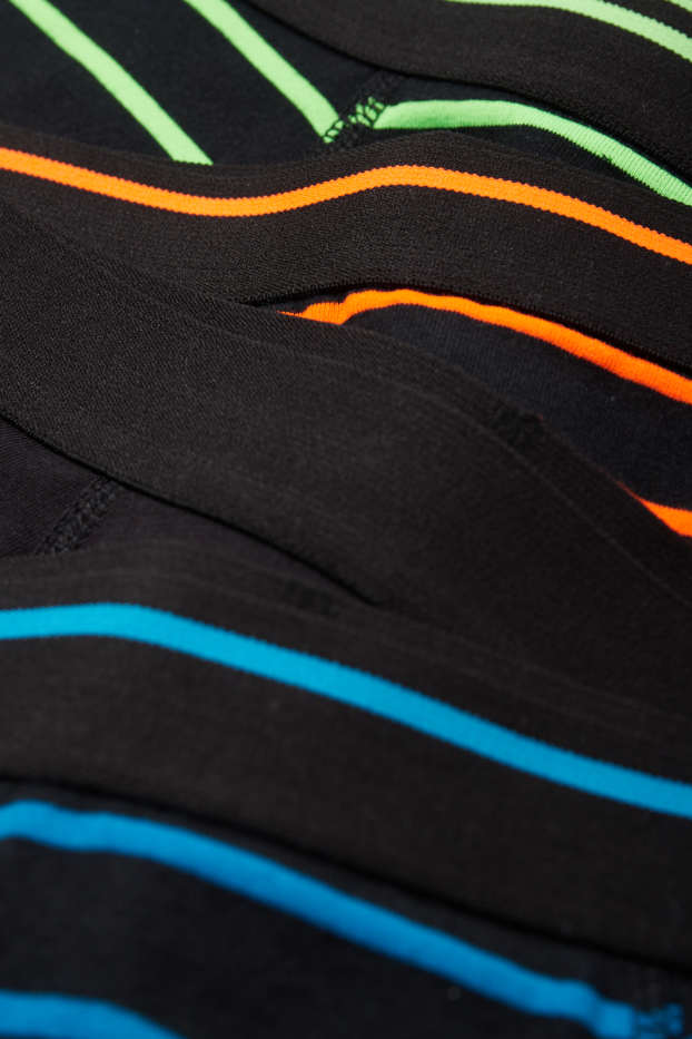 Nen - Paquet de 5 - bòxers - de ratlles - negre