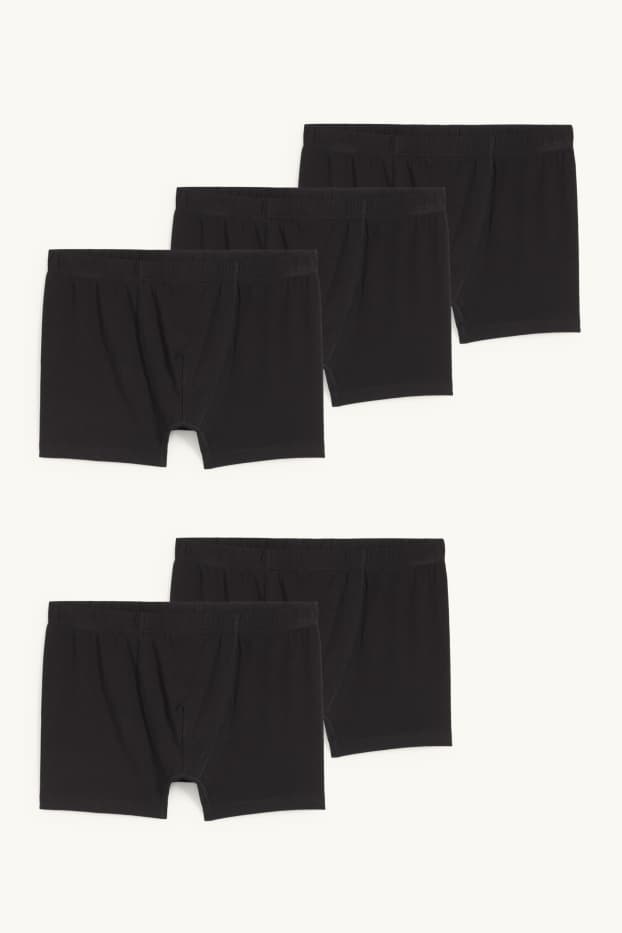 Hommes - Lot de 5 - boxers - noir
