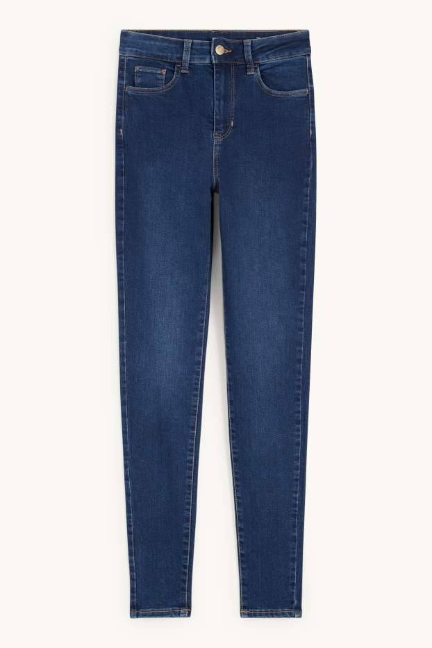 Dámské - Jegging jeans - high waist - džíny - tmavomodré