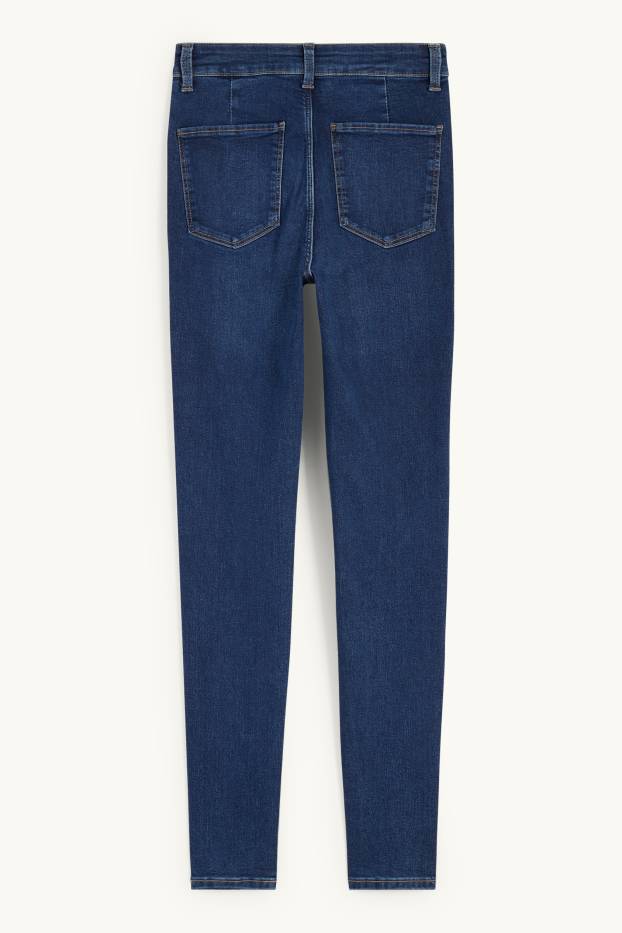 Dámské - Jegging jeans - high waist - džíny - tmavomodré