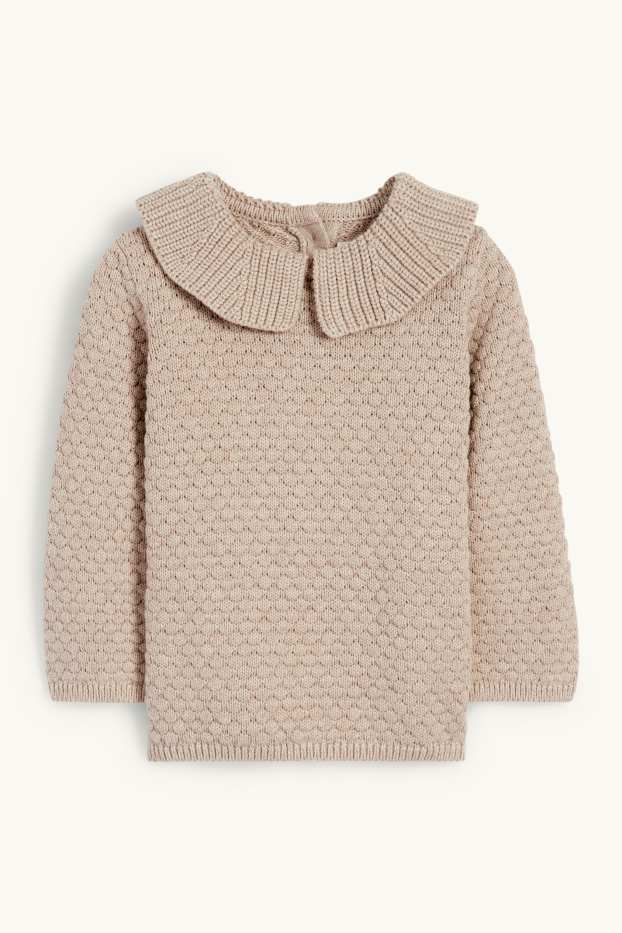 Baby Mädchen - Baby-Pullover - beige