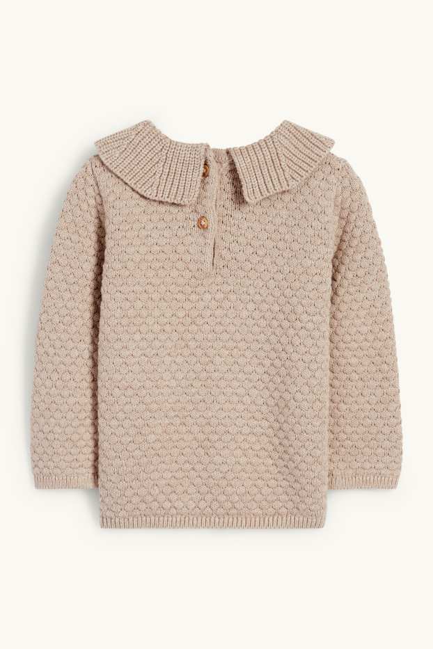 Baby Mädchen - Baby-Pullover - beige
