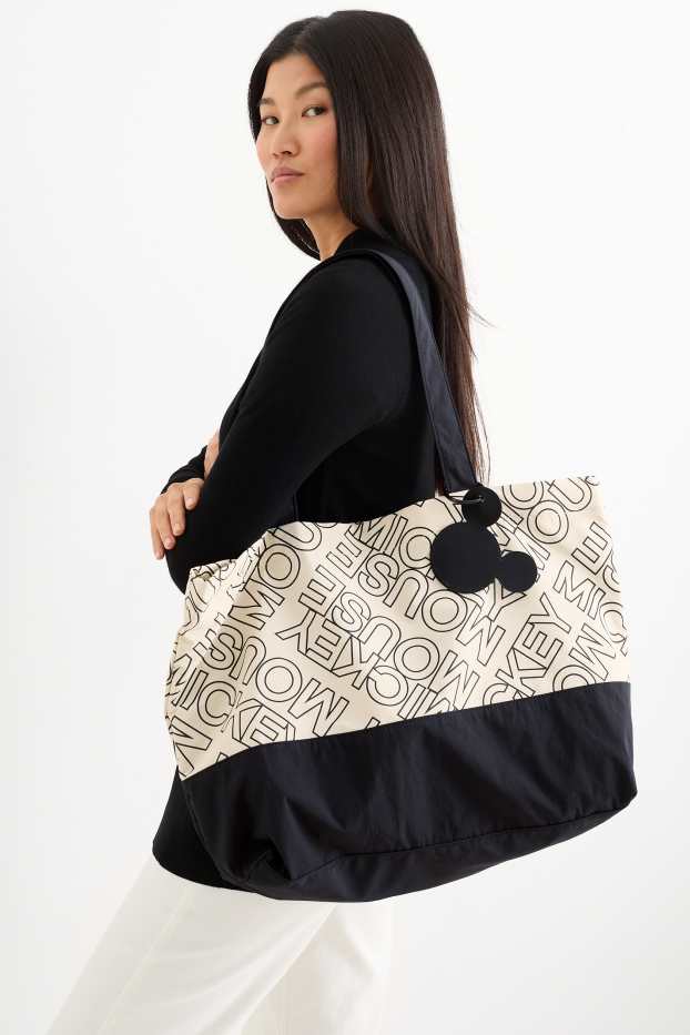 Damen - Shopper - Micky Maus - beige