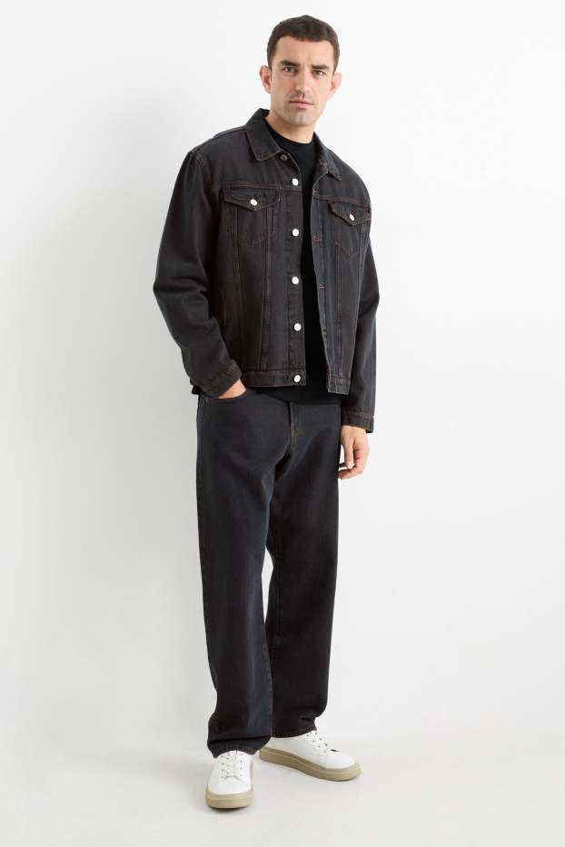 Uomo - Relaxed jeans - marrone