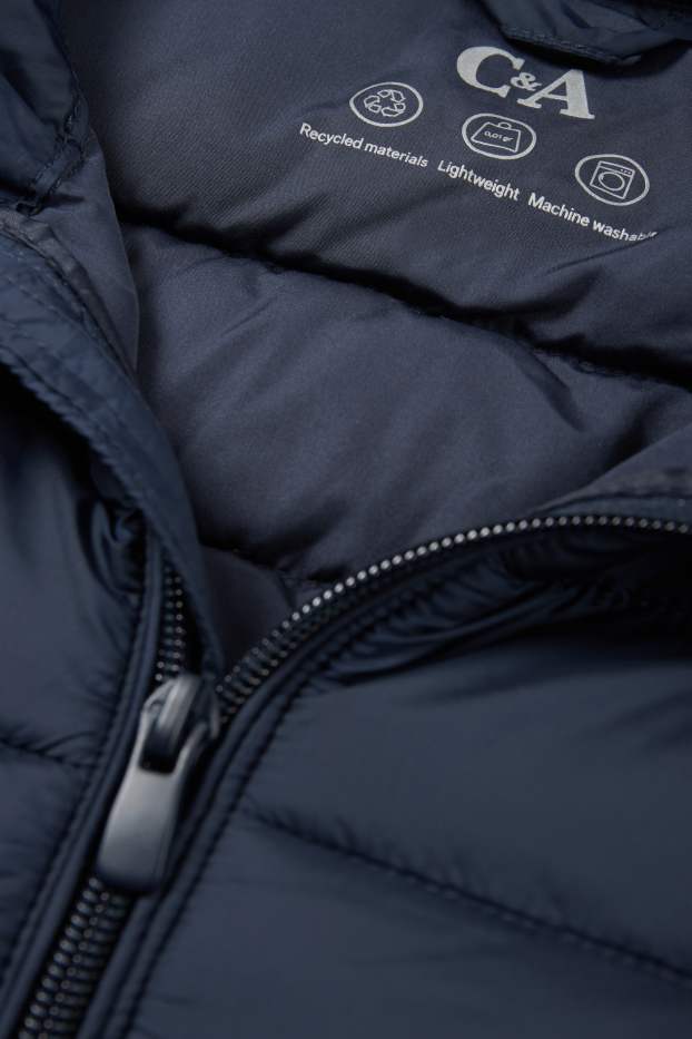 Men - Quilted jacket - dark blue