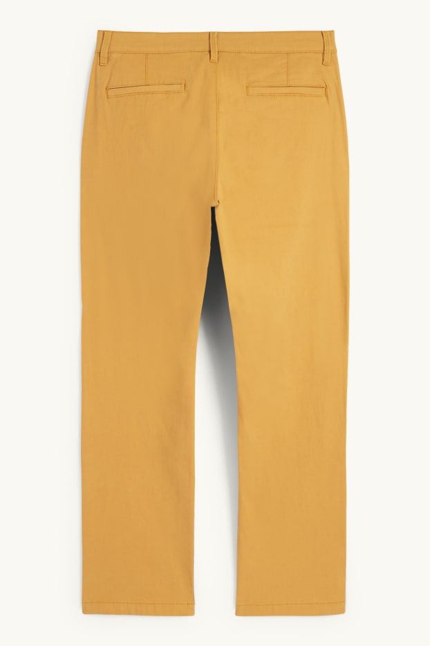 Home - Pantalons xinos - regular fit - groc mostassa