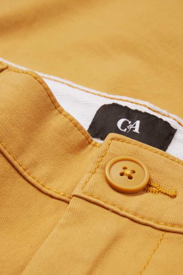 Home - Pantalons xinos - regular fit - groc mostassa