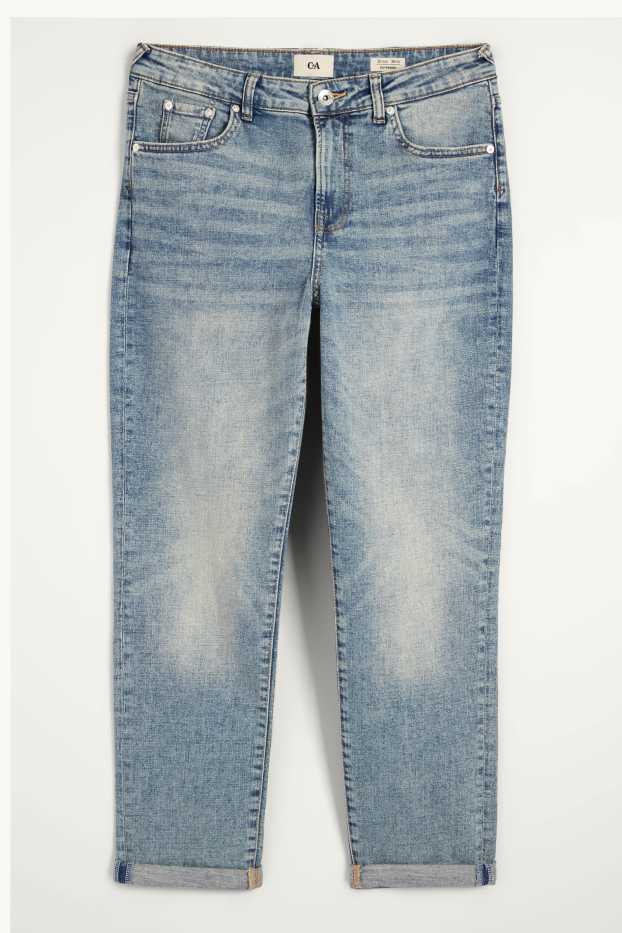 Dona - Boyfriend Jeans - mid waist - texà blau clar