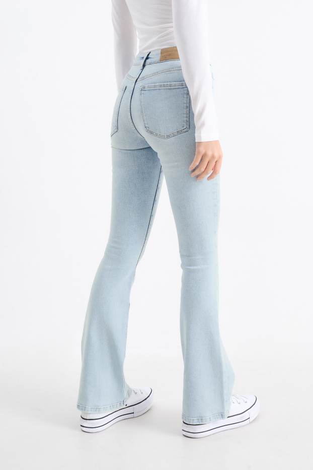 Femmes - Flared jean - mid waist - LYCRA® - jean bleu clair