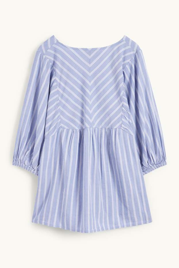 Donna - Blusa - a righe - azzurro