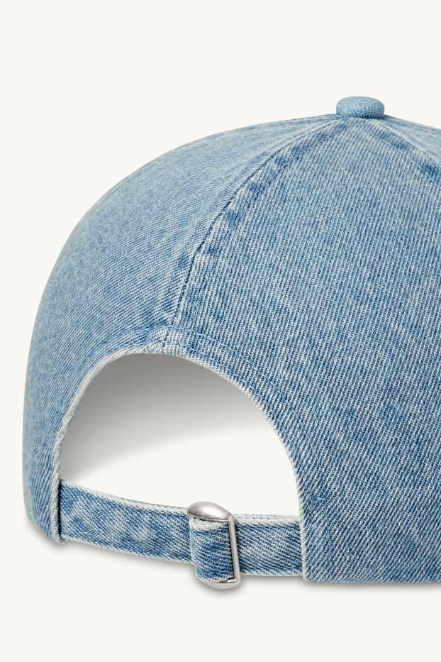 Hommes - Casquette en jean - jean bleu clair