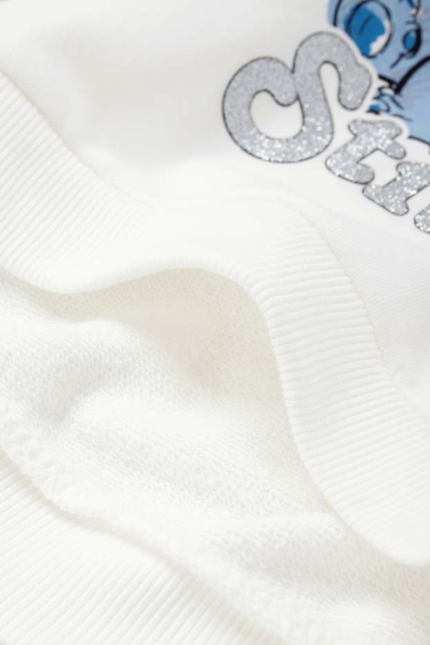 Enfants filles - Lilo & Stitch - ensemble - sweat et leggings - 2 pièces - blanc crème