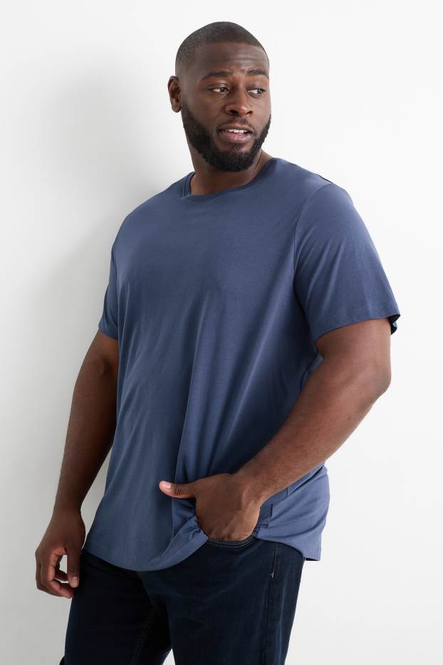 Hommes - T-shirt - bleu foncé