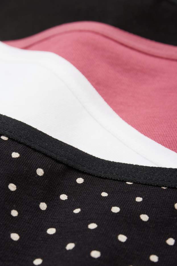 Dames - Set van 4 - hipster - zwart