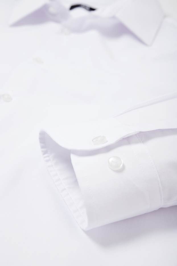 Herren - Businesshemd - Slim Fit - Kent - weiss