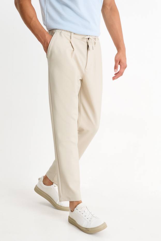 Bărbați - Chino - tapered fit - bej
