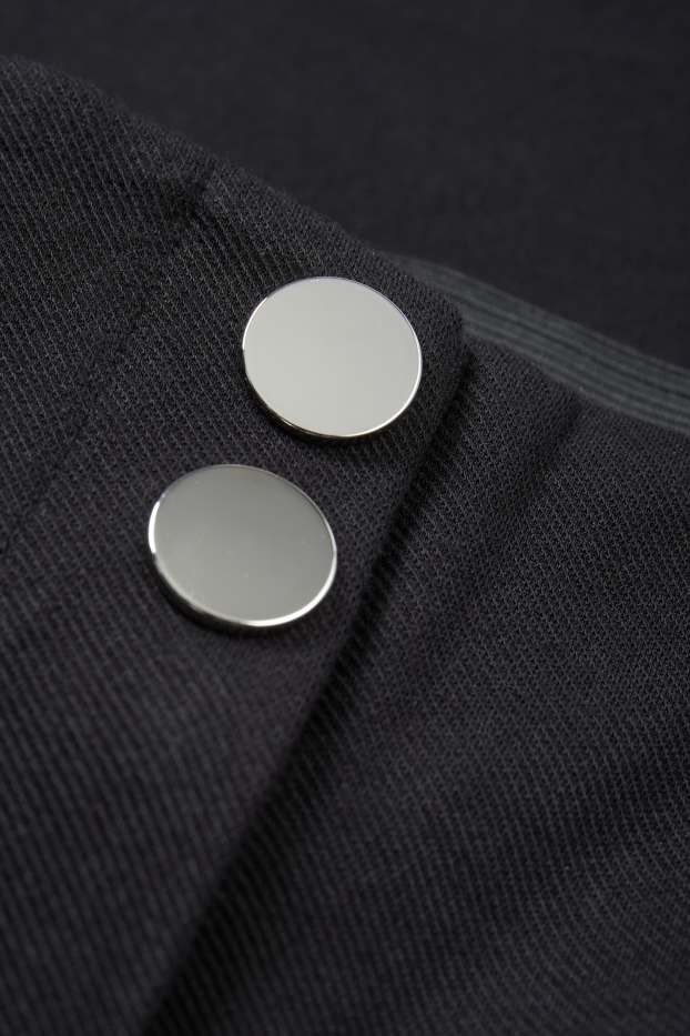 Donna - Pantaloni di stoffa - vita alta - slim fit - nero