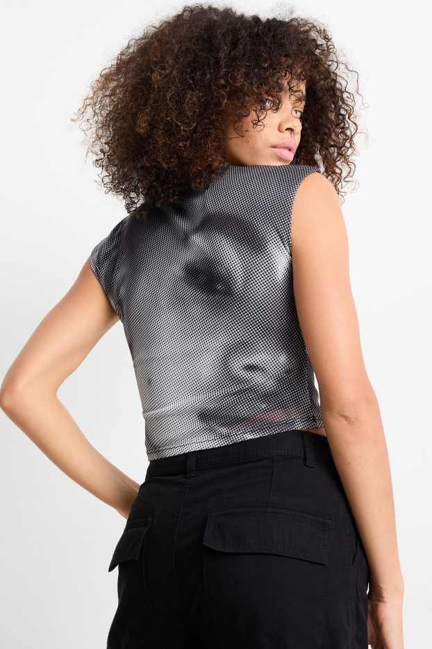 Femmes - T-shirt - gris anthracite