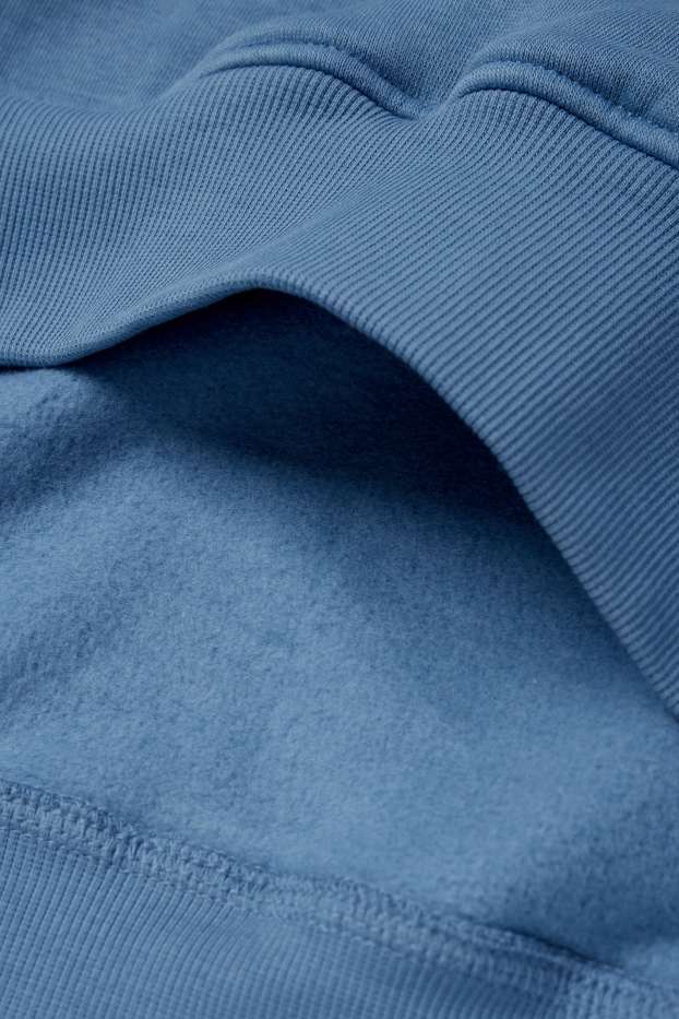 Hommes - Sweat à capuche oversize - bleu