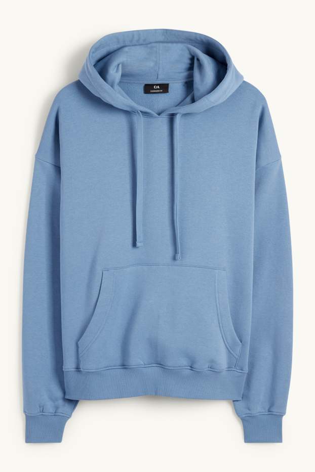 Hommes - Sweat à capuche oversize - bleu