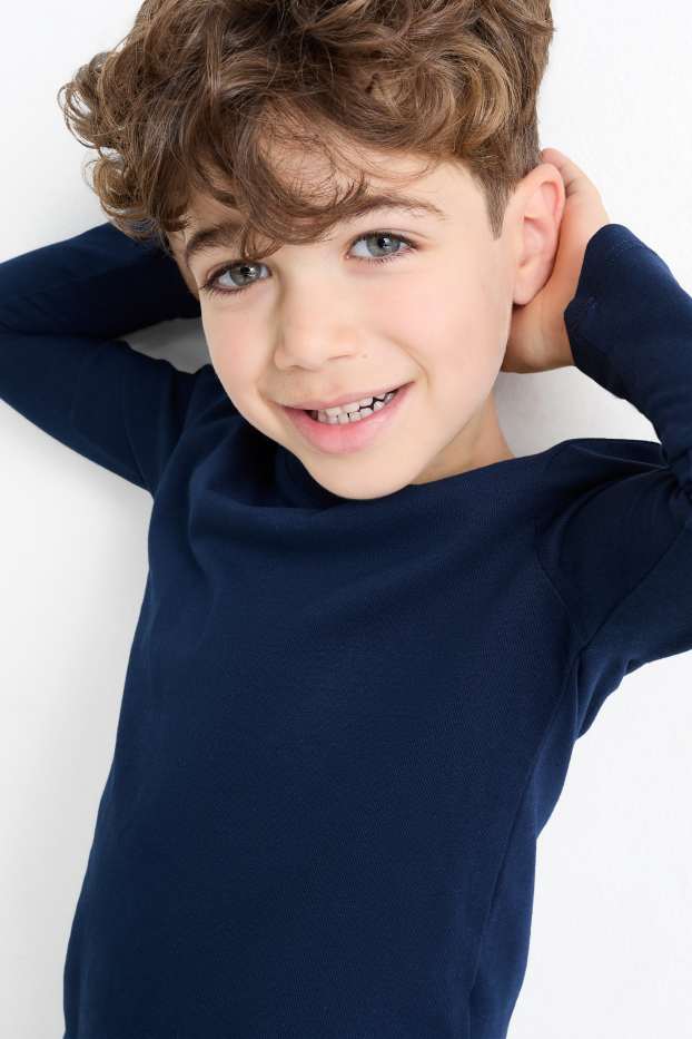 Bambini - Maglia a maniche lunghe - blu scuro