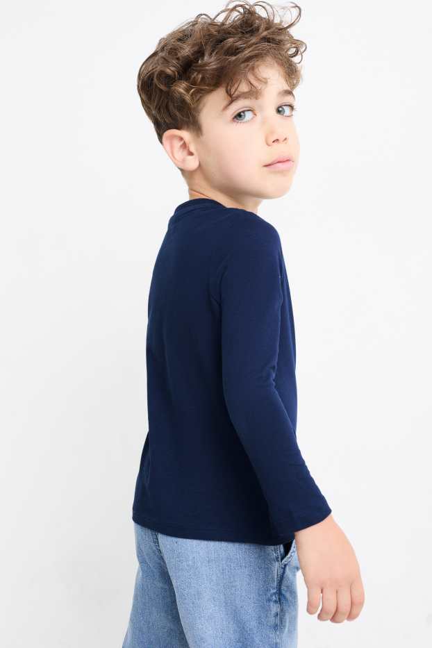 Bambini - Maglia a maniche lunghe - blu scuro