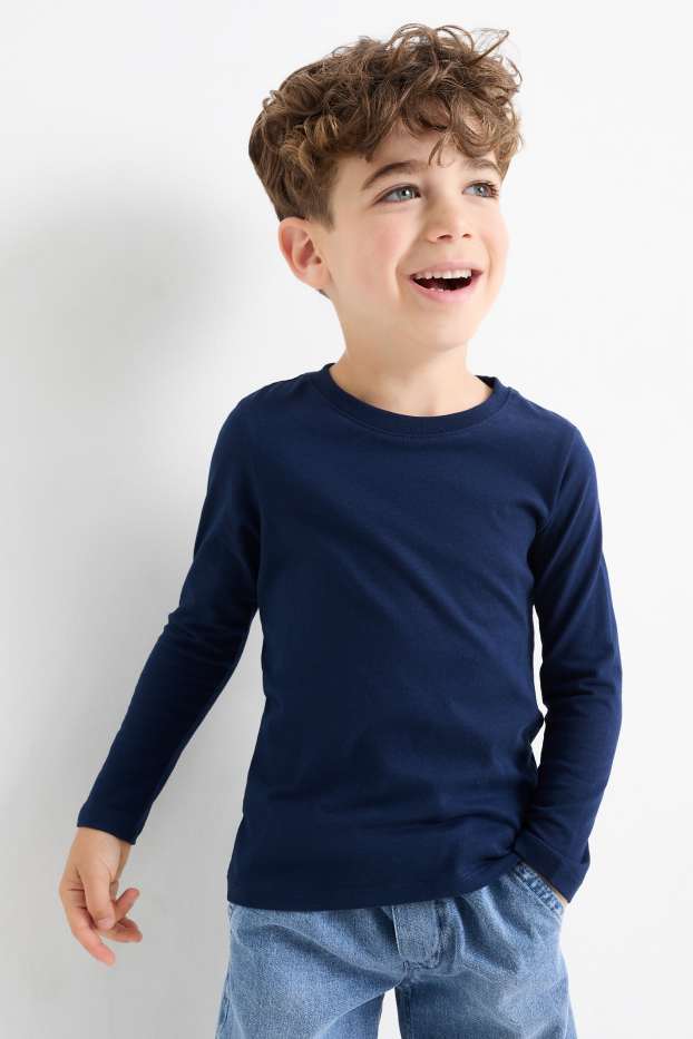 Bambini - Maglia a maniche lunghe - blu scuro