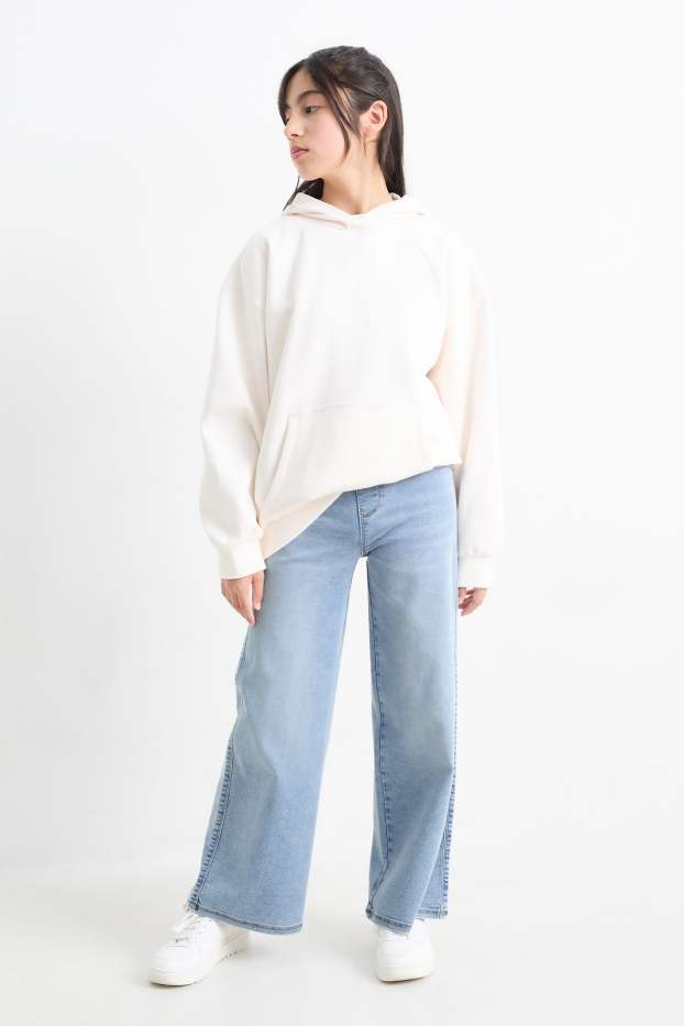 Nena - Texans jeggings wide leg - texà blau clar