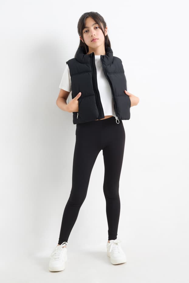 Kinder Mädchen - Multipack 3er - Leggings - schwarz