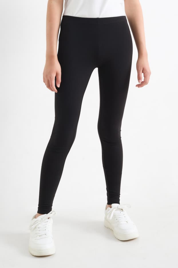 Kinder Mädchen - Multipack 3er - Leggings - schwarz