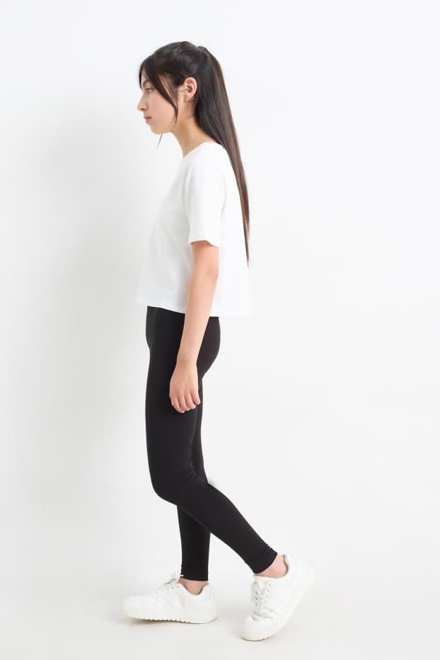 Kinder Mädchen - Multipack 3er - Leggings - schwarz