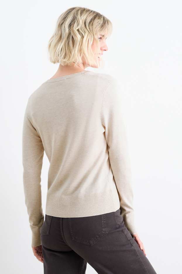 Women - Cardigan - light beige