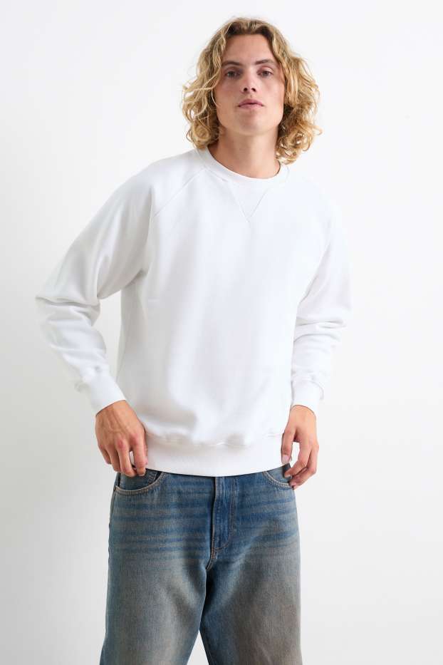Heren - Sweatshirt - wit