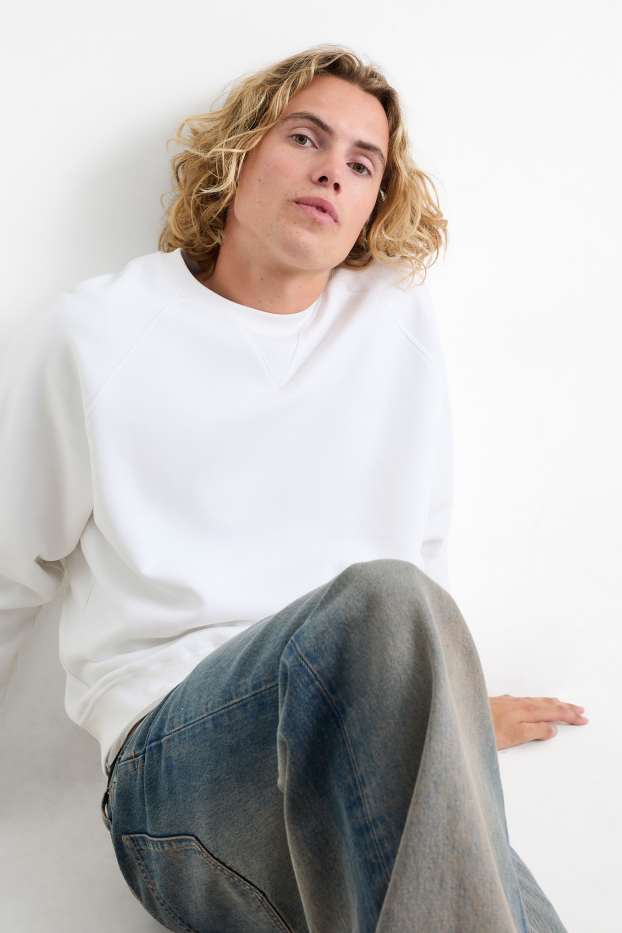 Heren - Sweatshirt - wit