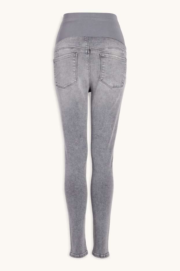 Femmes - Jean de grossesse - skinny jean - LYCRA® - jean gris clair