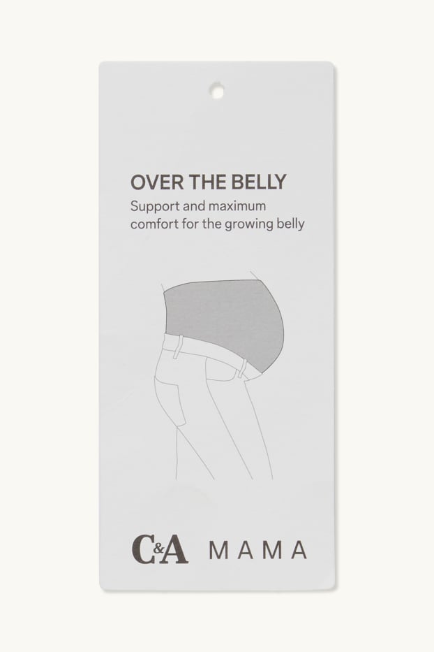 Femmes - Jean de grossesse - skinny jean - LYCRA® - jean gris clair