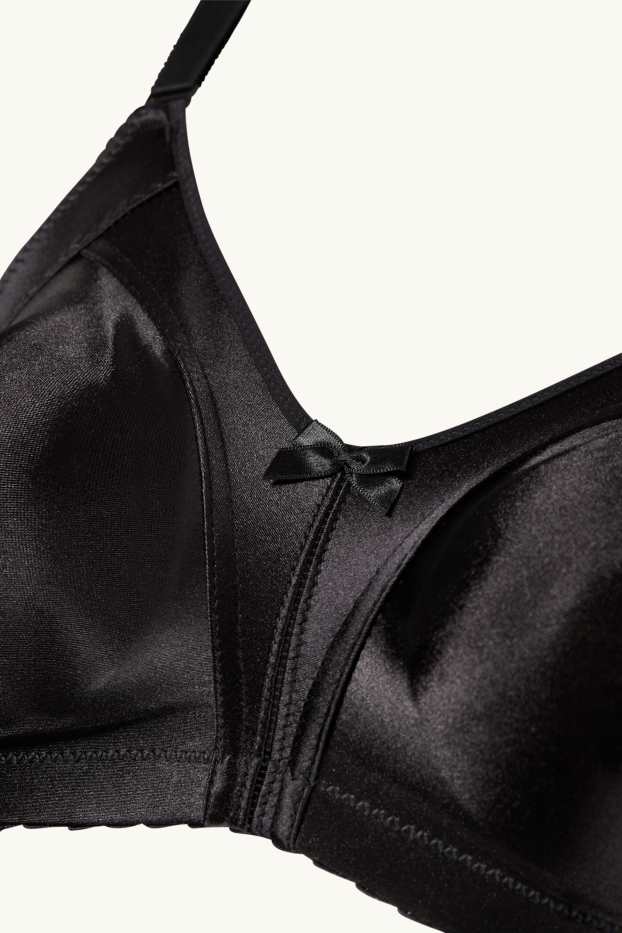 Dona - Sostenidors reductors sense cèrcols - brillants - negre