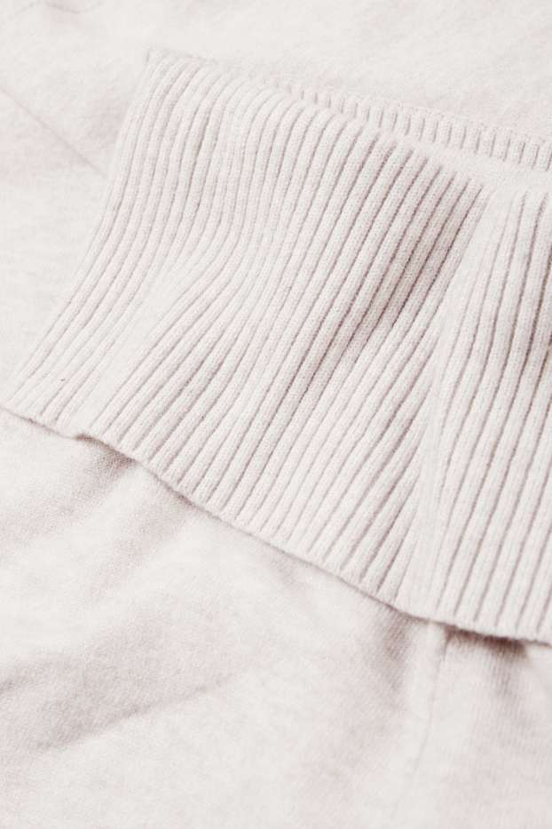 Femmes - Flared legging de maille - gris