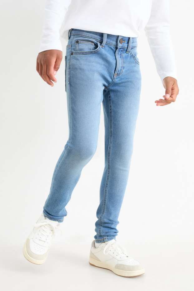 Nen - Paquet de 2 - skinny jeans - cinturilla extraestreta - texà blau