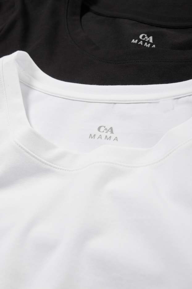 Dámské - Multipack 2 ks - těhotenské tričko - bílá