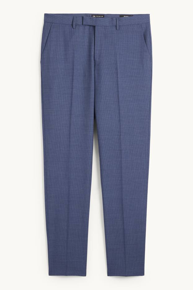 Home - Pantalons combinables - regular fit - estampats - blau fosc