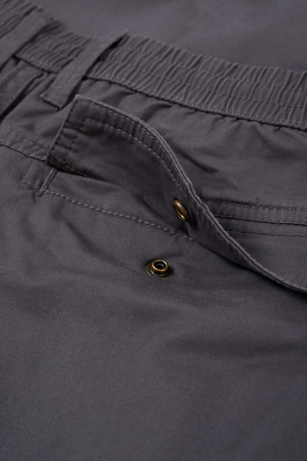 Heren - Cargobroek - regular fit - donkergrijs