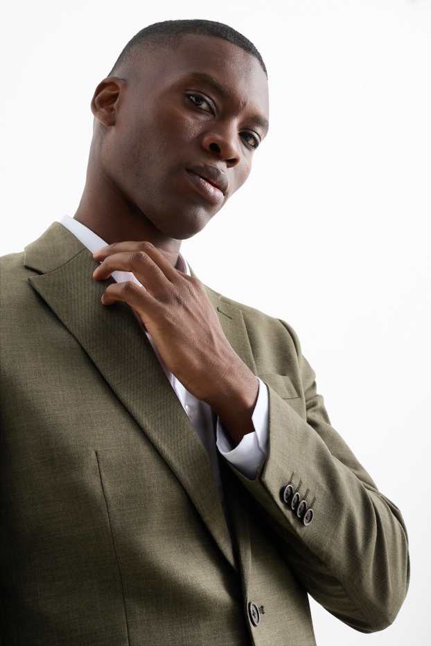 Herren - Baukasten-Sakko - Regular Fit - Flex - dunkelgrün