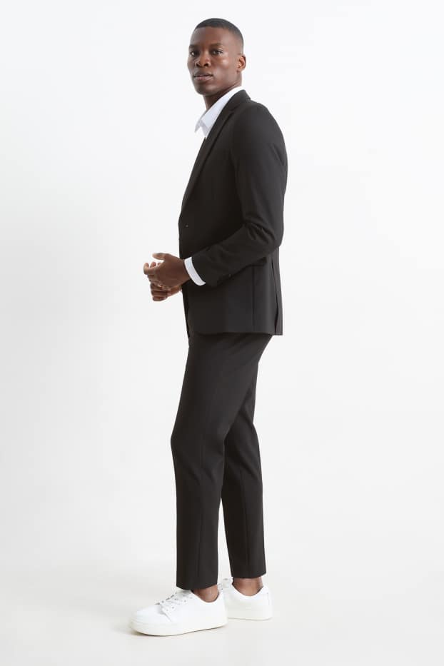 Bărbați - Pantaloni modulari - body fit - Flex - 4 Way Stretch - LYCRA® - negru