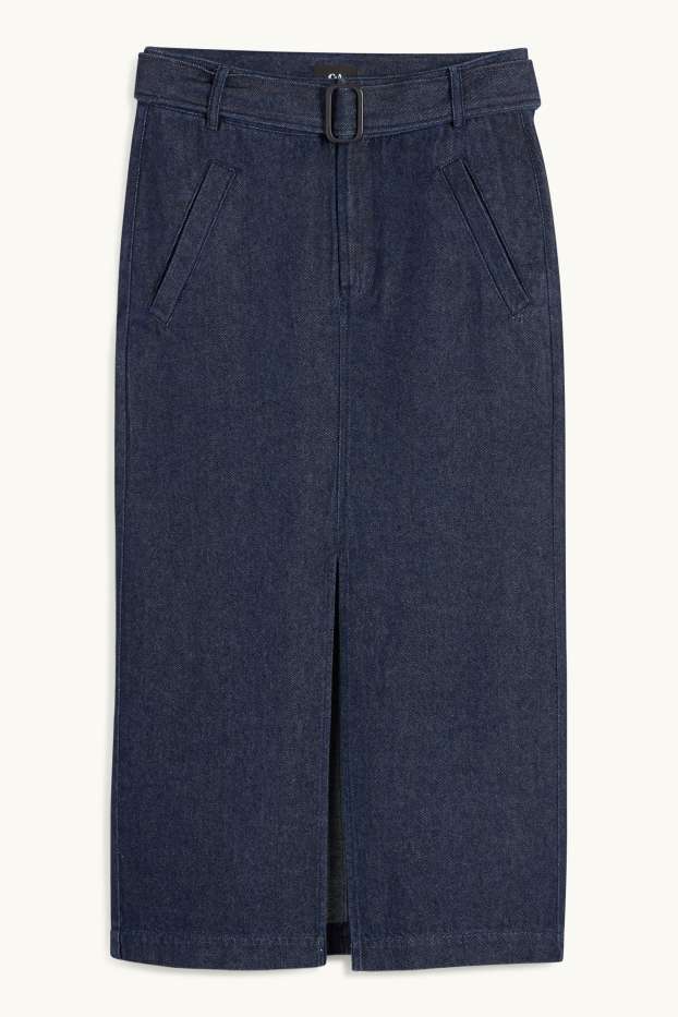 Dames - Spijkerrok - jeansdonkerblauw